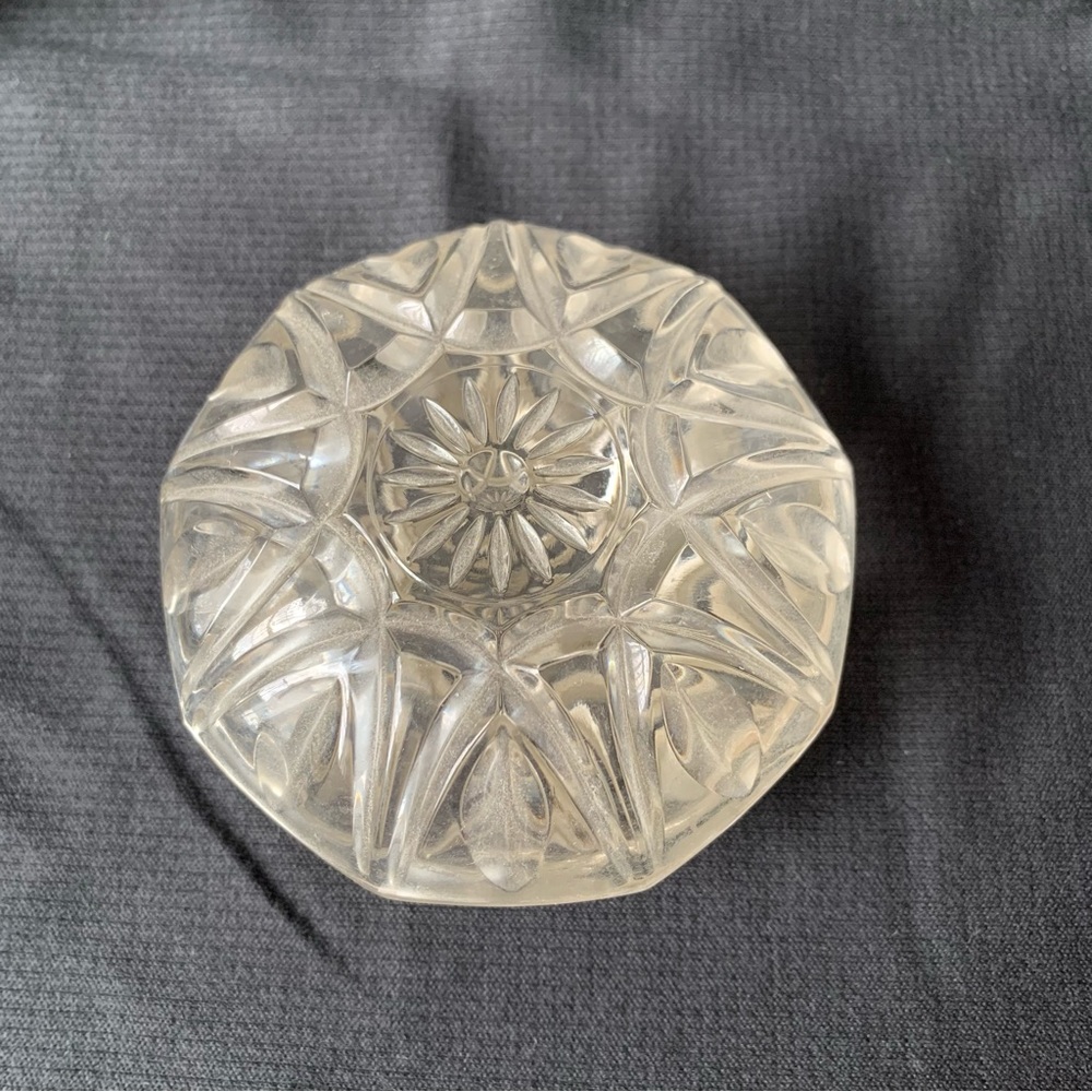 Vintage crystal trinket box